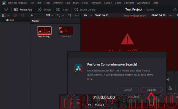 Как исправить ошибку «Media Offline» в DaVinci Resolve?
